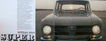 Alfa Romeo Giulia 1300 Super Modelprogram 1968 Carbrochure (0618)